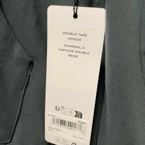 NWT ALO Dark Green/Teal Hoodie - Picture 3 of 6